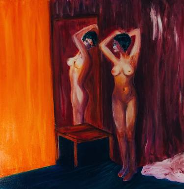 Original Figurative Nude Paintings by TissA A