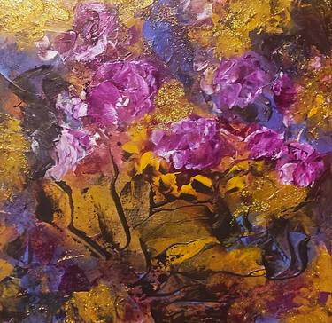 Original Abstract Floral Paintings by TissA A