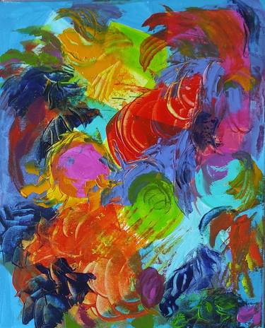 Original Abstract Seasons Paintings by TissA A