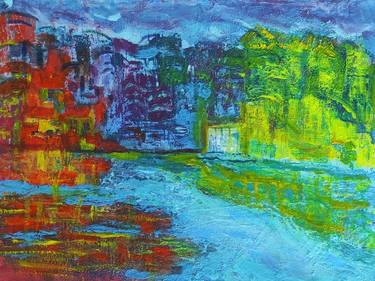 Original Abstract Cities Paintings by TissA A