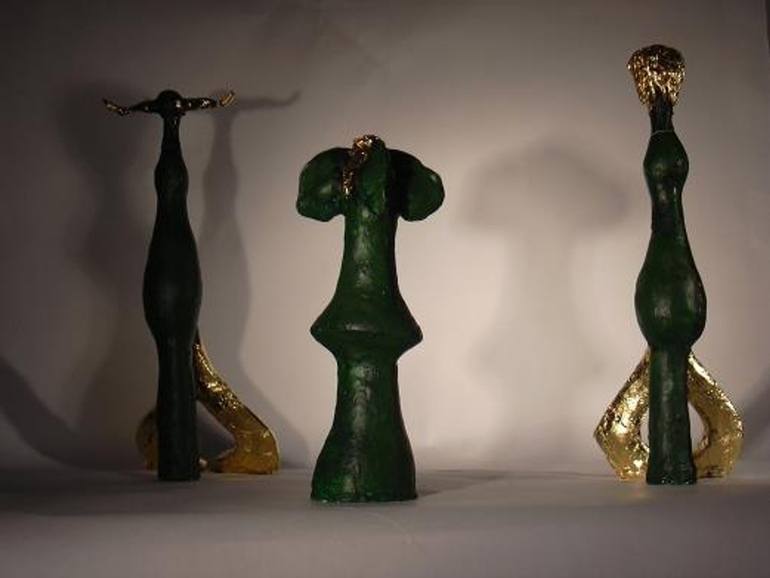 Original Abstract Expressionism Classical mythology Sculpture by Mosavir Sadiq Dehlvi