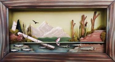 Original Realism Nature Mixed Media by Ron Proulx