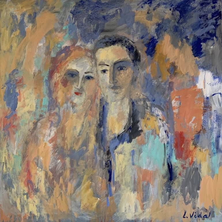 The Couple Painting By Lucia Vidal Ruiperez 