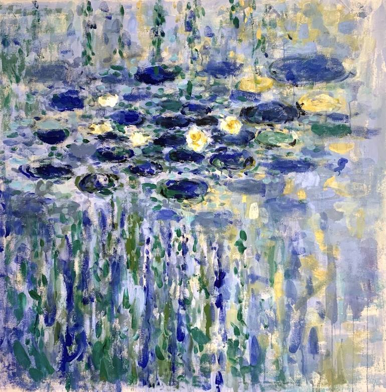 Water Lilies IV Painting by Lucia Vidal Ruiperez | Saatchi Art