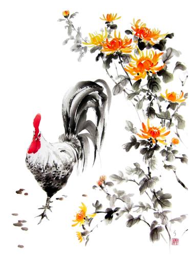 The Rooster and the Chrysanthemums thumb