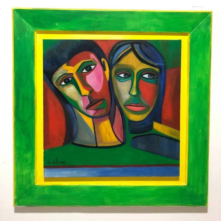 United Couple Painting by David Varod | Saatchi Art