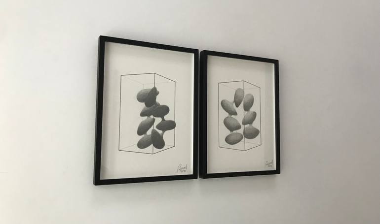 Original Minimalism Abstract Drawing by Karina Burato