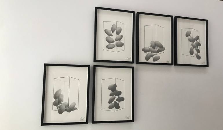 Original Minimalism Abstract Drawing by Karina Burato
