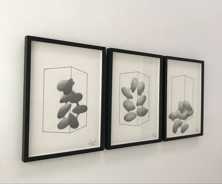 Original Minimalism Abstract Drawing by Karina Burato