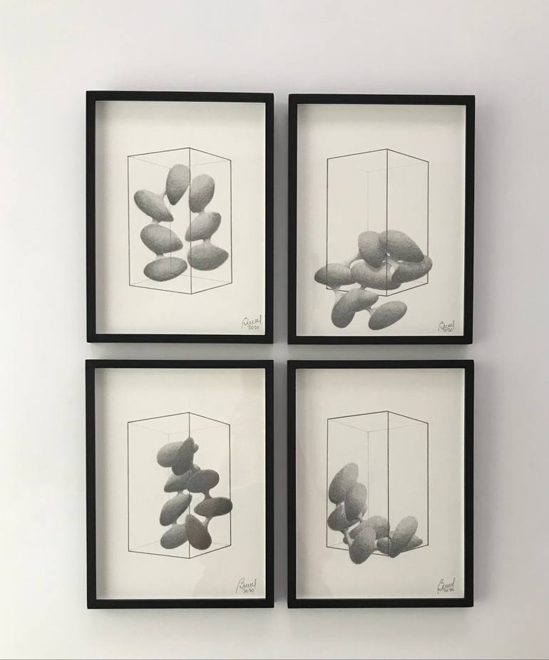 Original Minimalism Abstract Drawing by Karina Burato