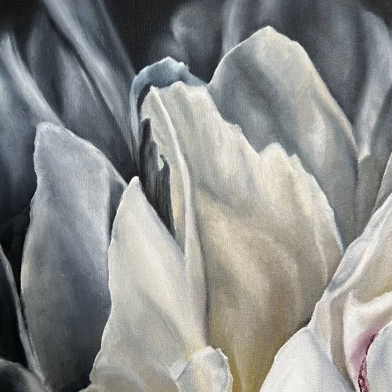 Original Photorealism Floral Painting by Sofiia Kharenko