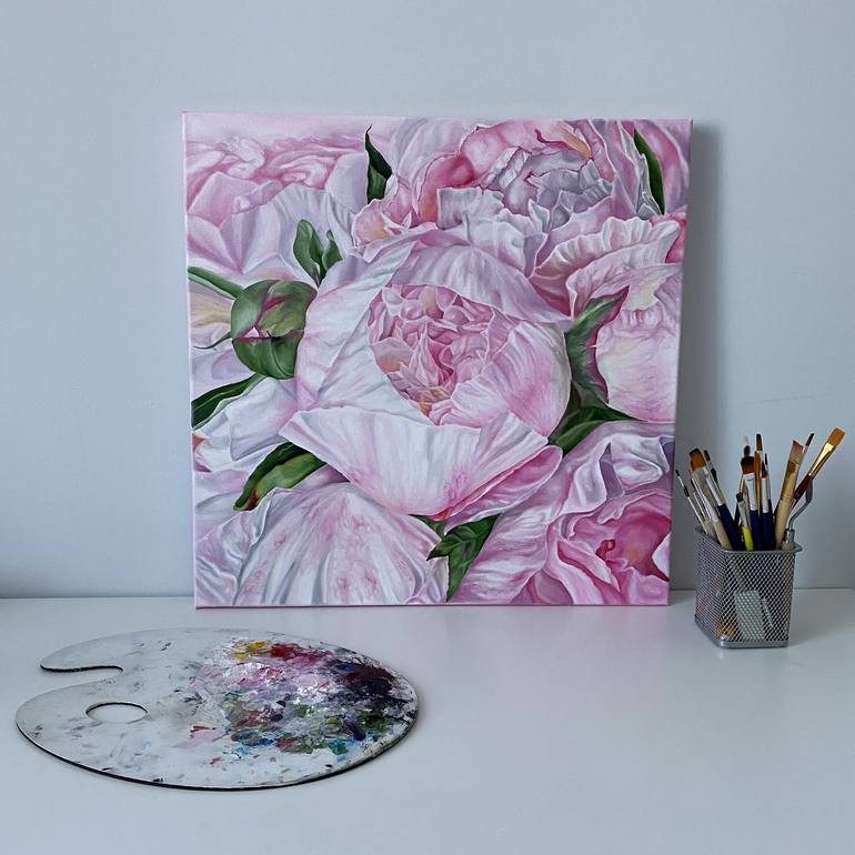 Original Floral Painting by Sofiia Kharenko