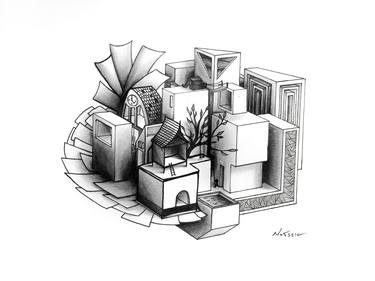 Original Conceptual Architecture Drawings by NOTSEIG Art
