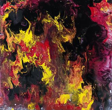 Original Abstract Expressionism Abstract Paintings by John Olorunfemi