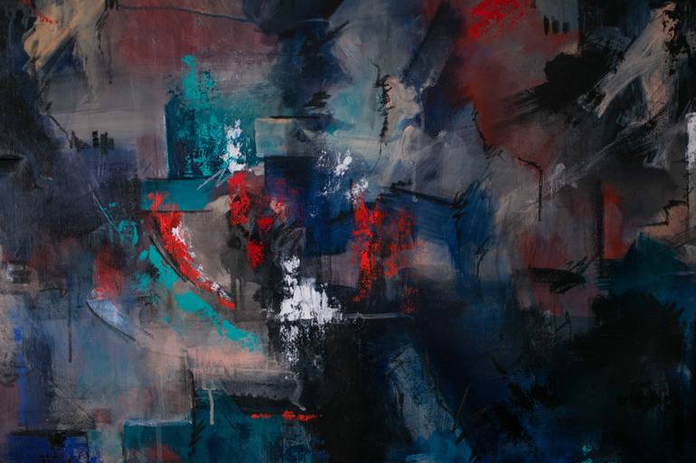 Original Abstract Expressionism Abstract Painting by Elli Wahl