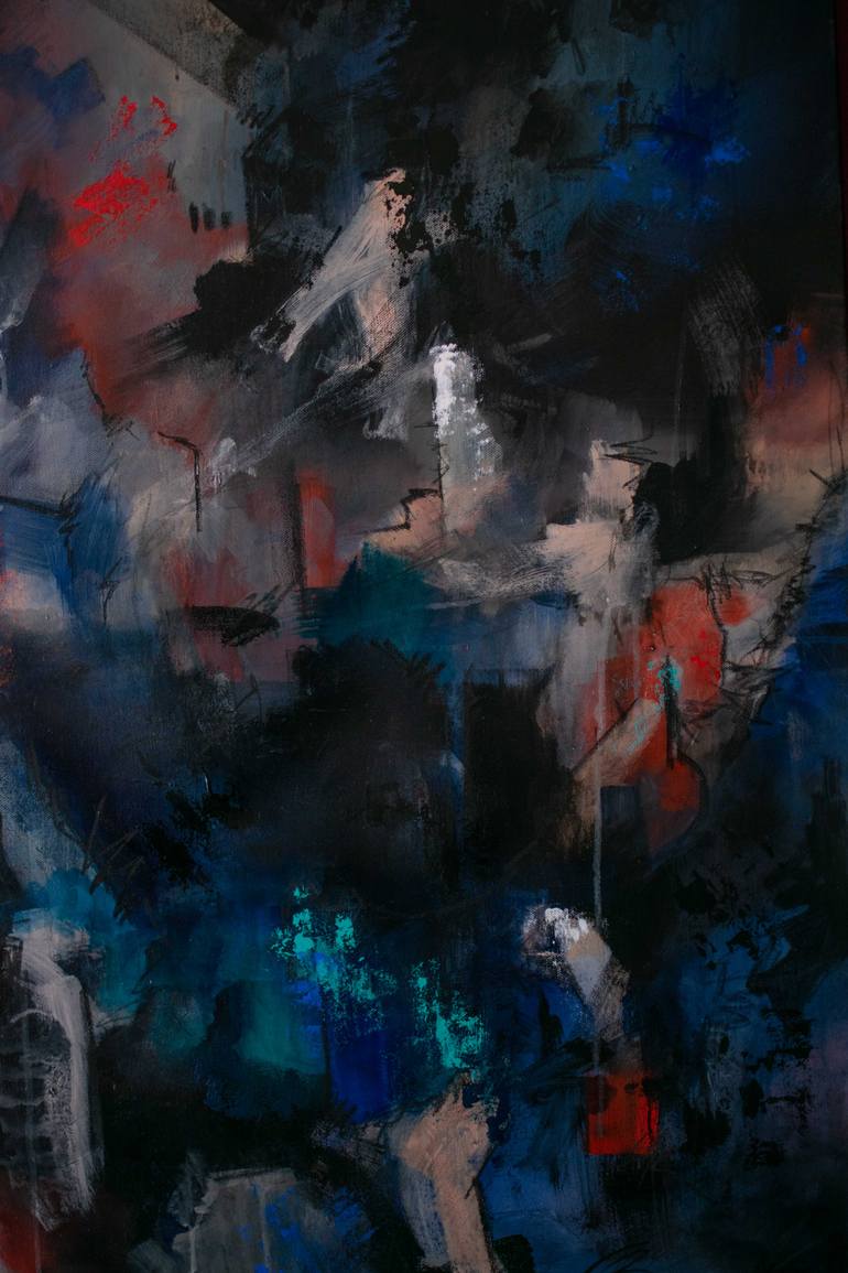 Original Abstract Expressionism Abstract Painting by Elli Wahl