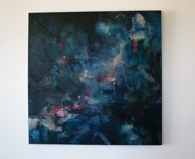 Original Abstract Expressionism Abstract Painting by Elli Wahl