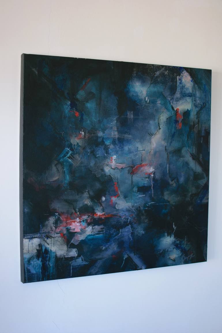 Original Abstract Expressionism Abstract Painting by Elli Wahl