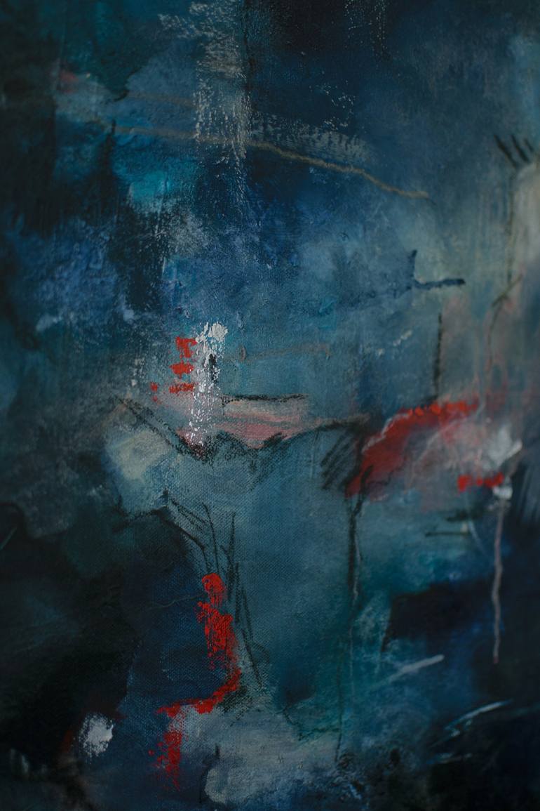 Original Abstract Expressionism Abstract Painting by Elli Wahl