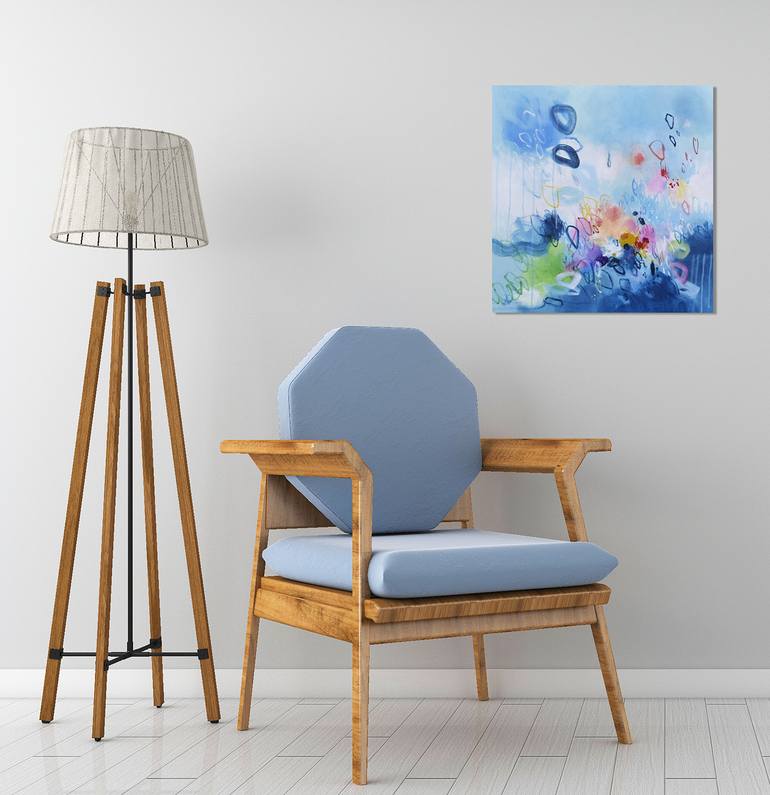 Original Abstract Expressionism Abstract Painting by Misako Chida