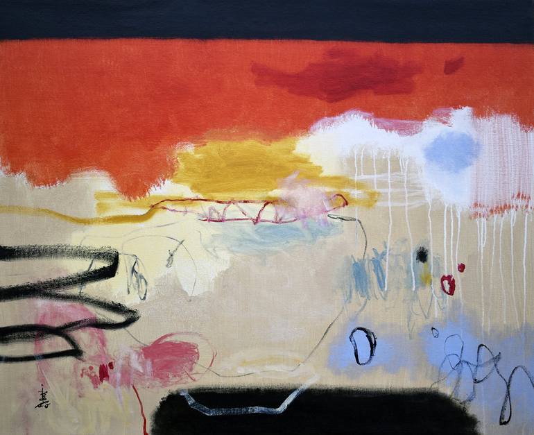 Print of Abstract Expressionism Abstract Paintings by Misako Chida