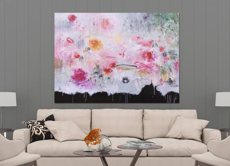 Original Abstract Expressionism Abstract Painting by Misako Chida