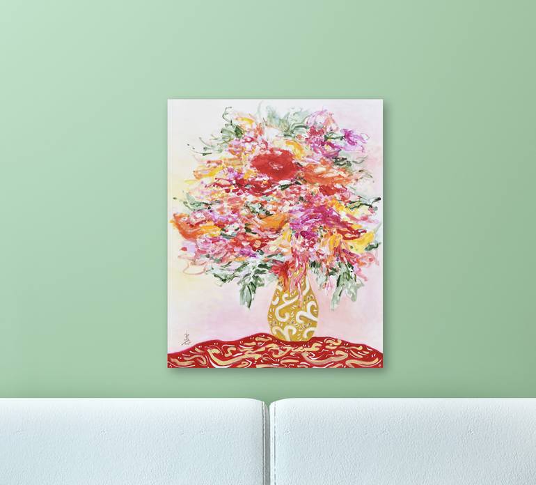 Original Abstract Expressionism Abstract Painting by Misako Chida