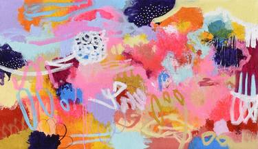 Original Abstract Expressionism Abstract Paintings by Misako Chida