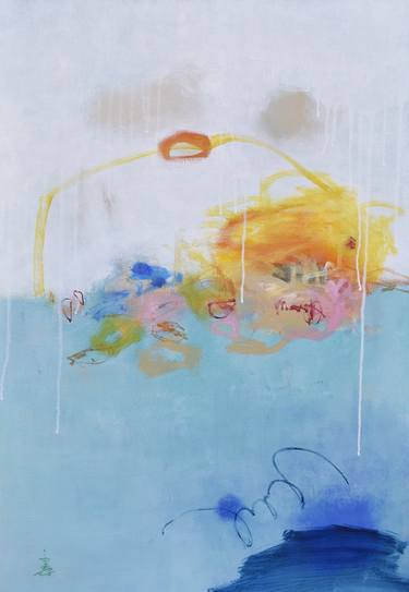 Original Abstract Expressionism Abstract Paintings by Misako Chida