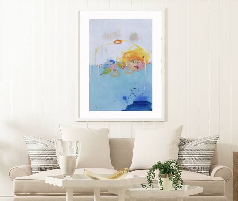 Original Abstract Expressionism Abstract Painting by Misako Chida