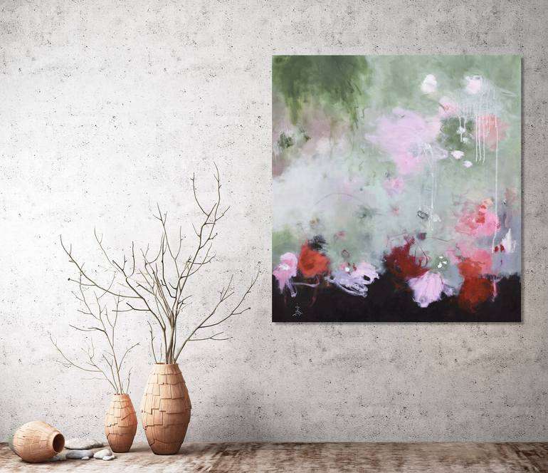 Original Abstract Expressionism Abstract Painting by Misako Chida