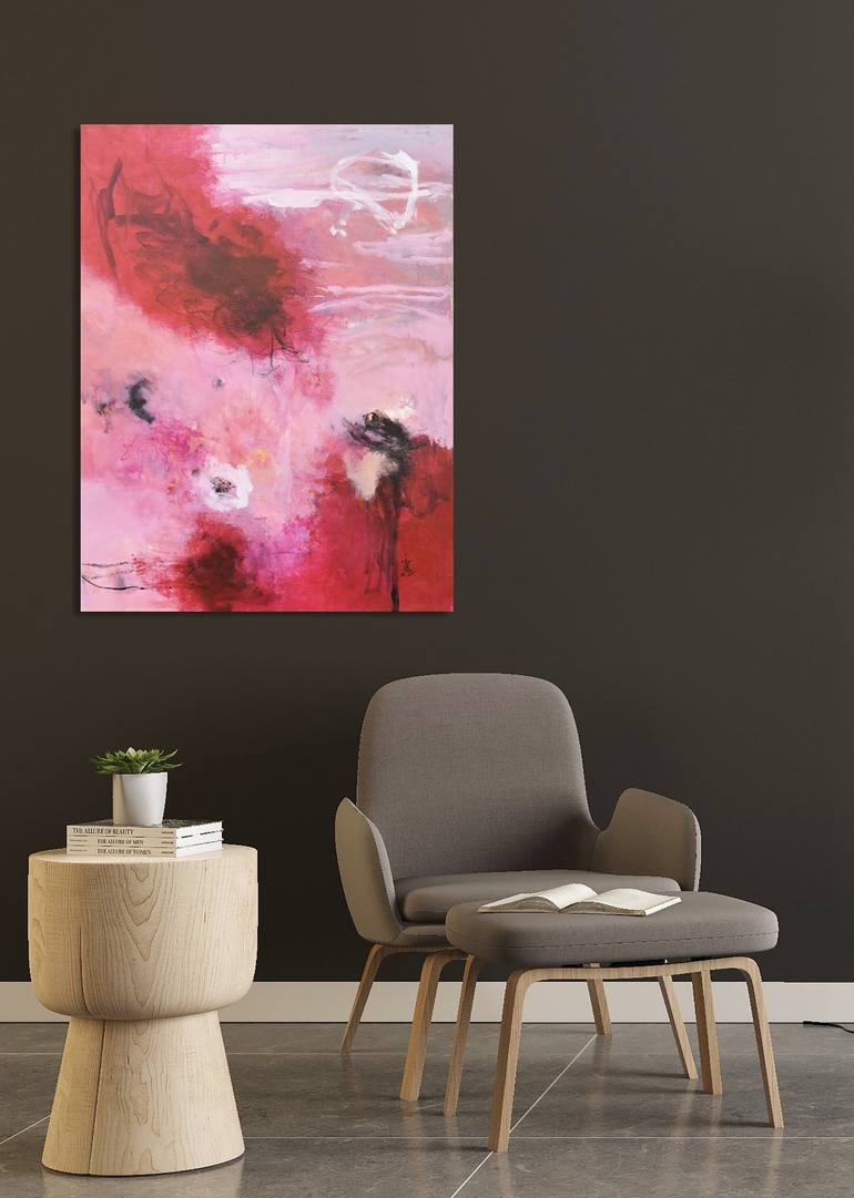 Original Abstract Expressionism Abstract Painting by Misako Chida