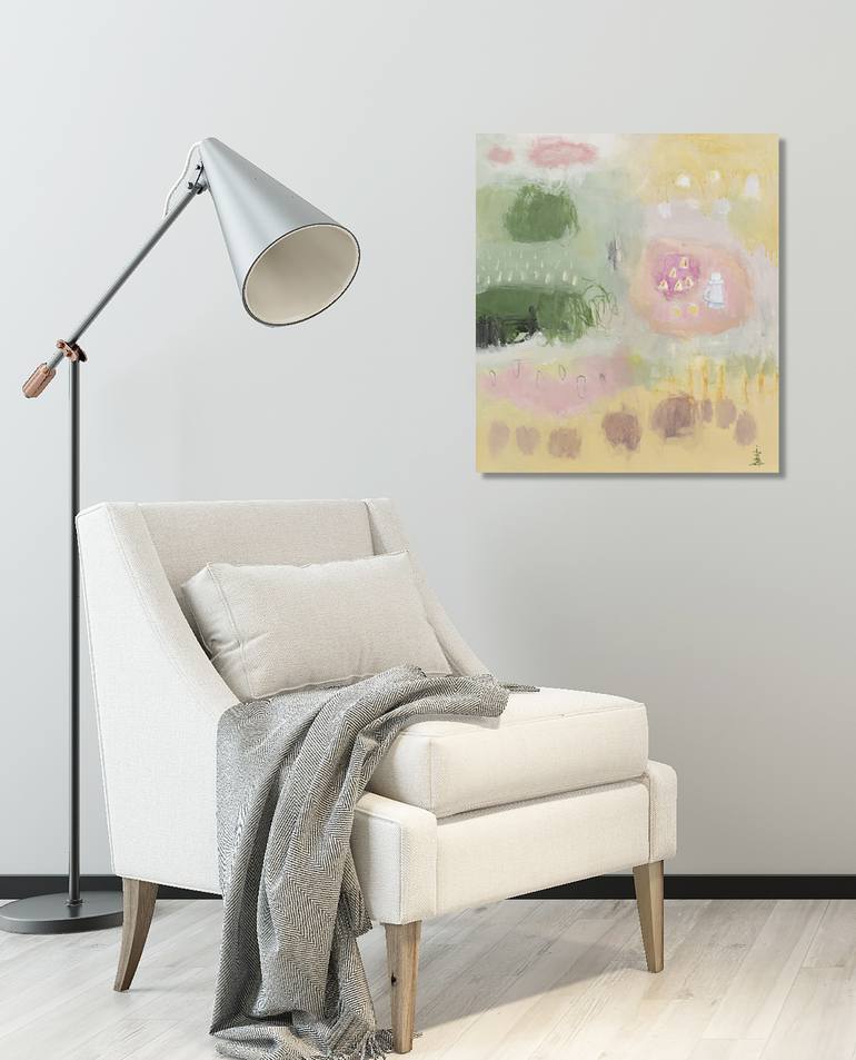 Original Abstract Expressionism Abstract Painting by Misako Chida