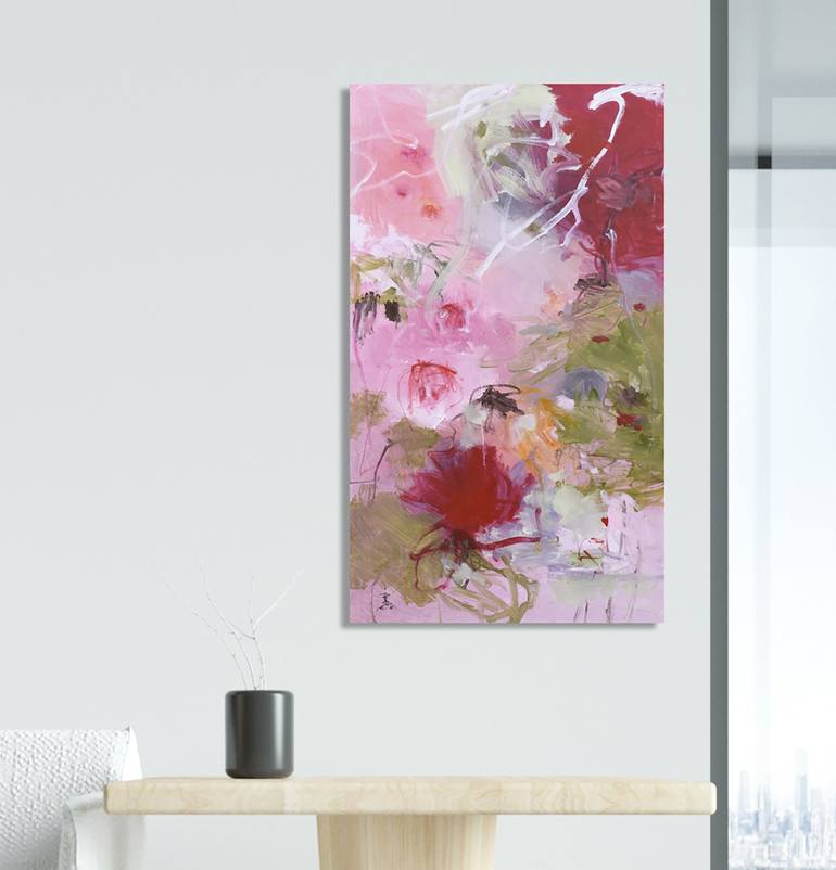 Original Abstract Expressionism Abstract Painting by Misako Chida