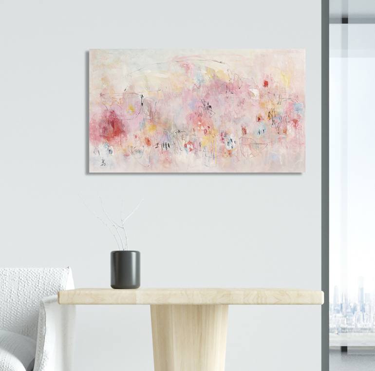 Original Abstract Expressionism Abstract Painting by Misako Chida