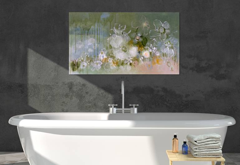 Original Abstract Expressionism Abstract Painting by Misako Chida