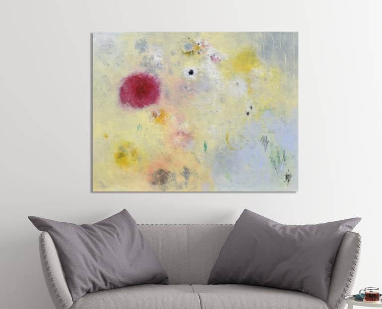 Original Abstract Expressionism Abstract Painting by Misako Chida