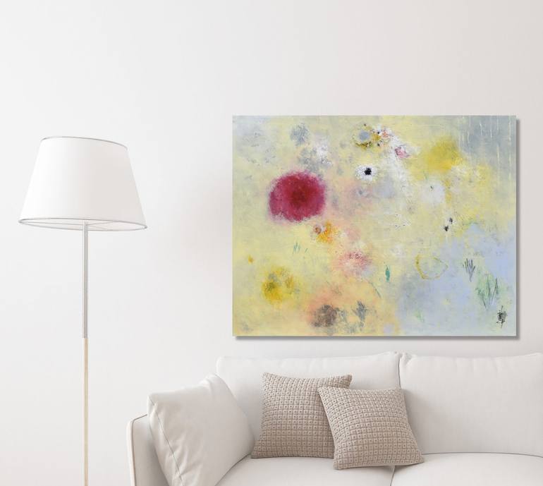 Original Abstract Expressionism Abstract Painting by Misako Chida