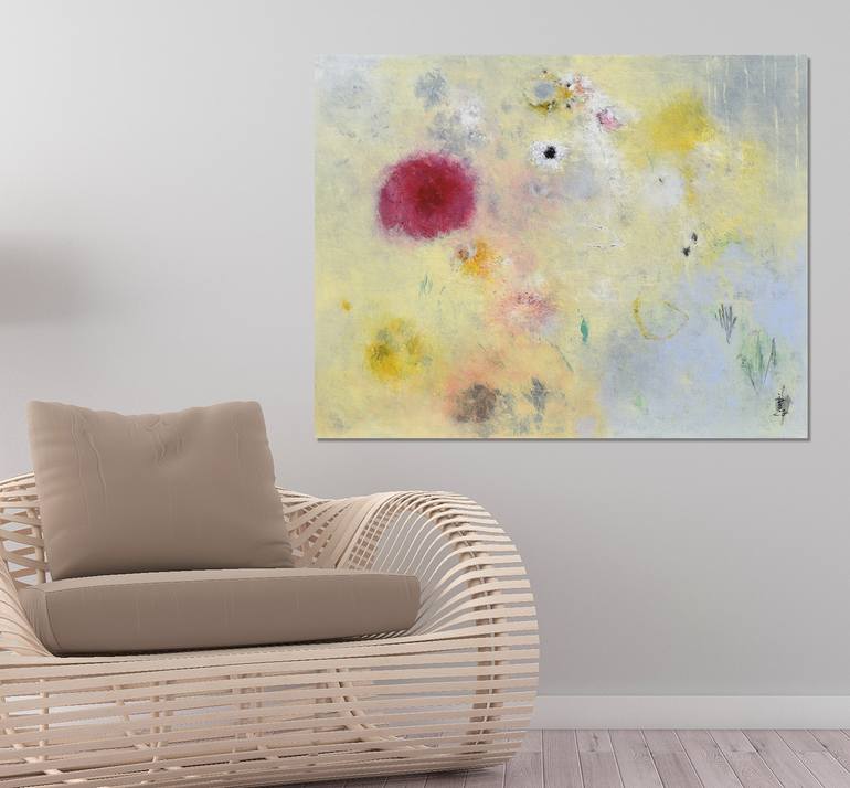 Original Abstract Expressionism Abstract Painting by Misako Chida