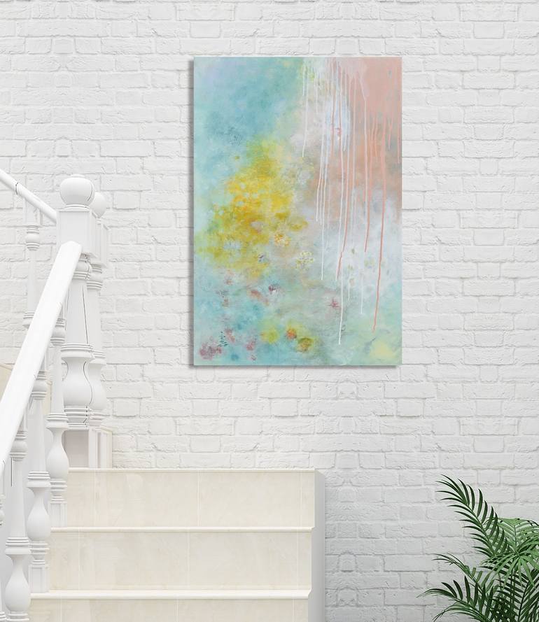 Original Abstract Expressionism Abstract Painting by Misako Chida