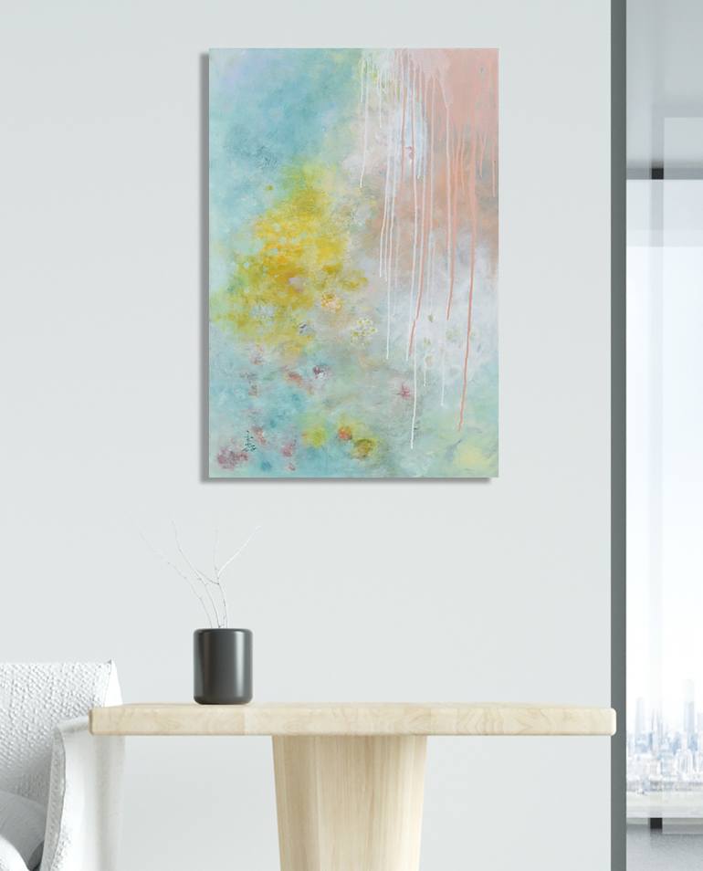 Original Abstract Expressionism Abstract Painting by Misako Chida