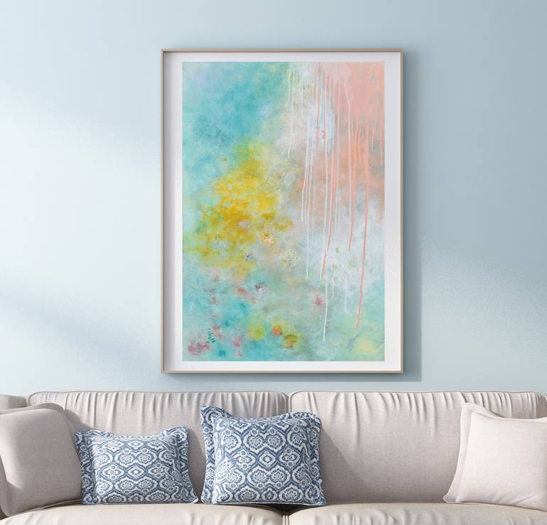Original Abstract Expressionism Abstract Painting by Misako Chida