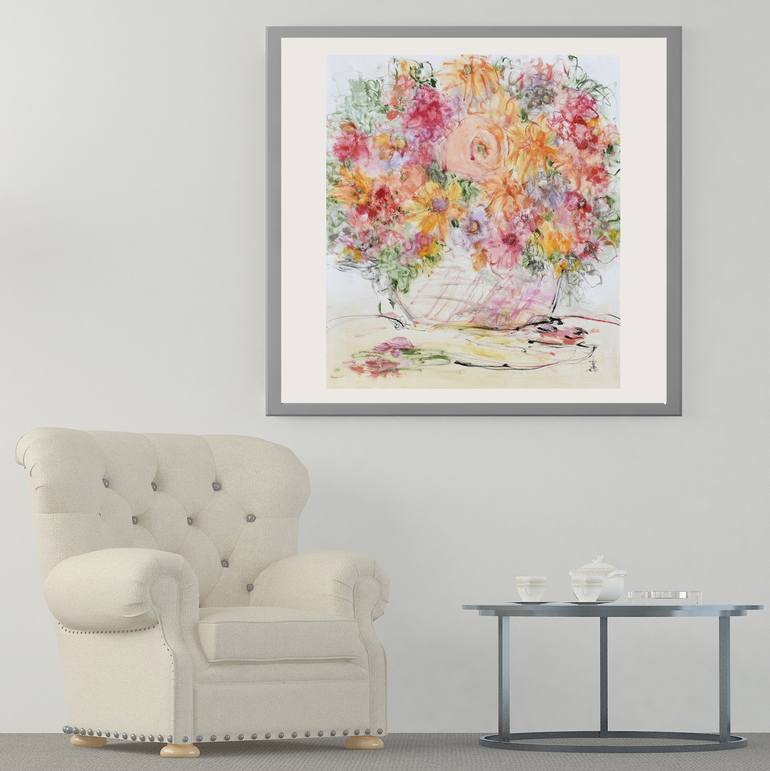 Original Abstract Expressionism Abstract Painting by Misako Chida