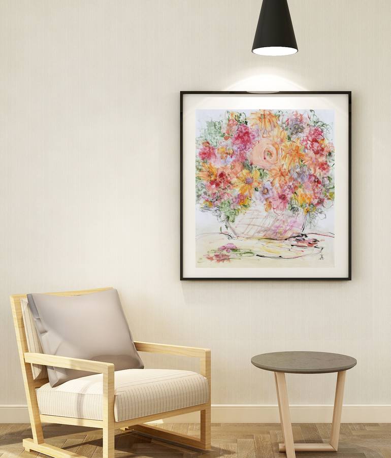 Original Abstract Expressionism Abstract Painting by Misako Chida