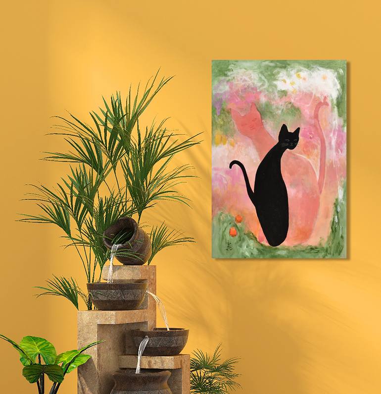 Original Abstract Expressionism Abstract Painting by Misako Chida