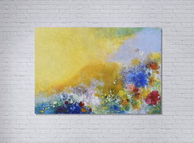 Original Abstract Expressionism Abstract Painting by Misako Chida