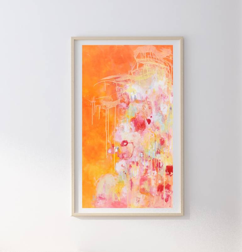 Original Abstract Expressionism Abstract Painting by Misako Chida