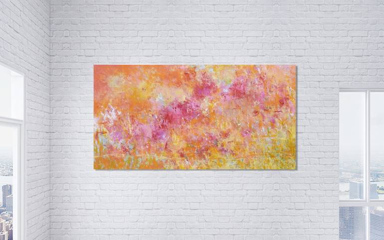 Original Abstract Expressionism Abstract Painting by Misako Chida