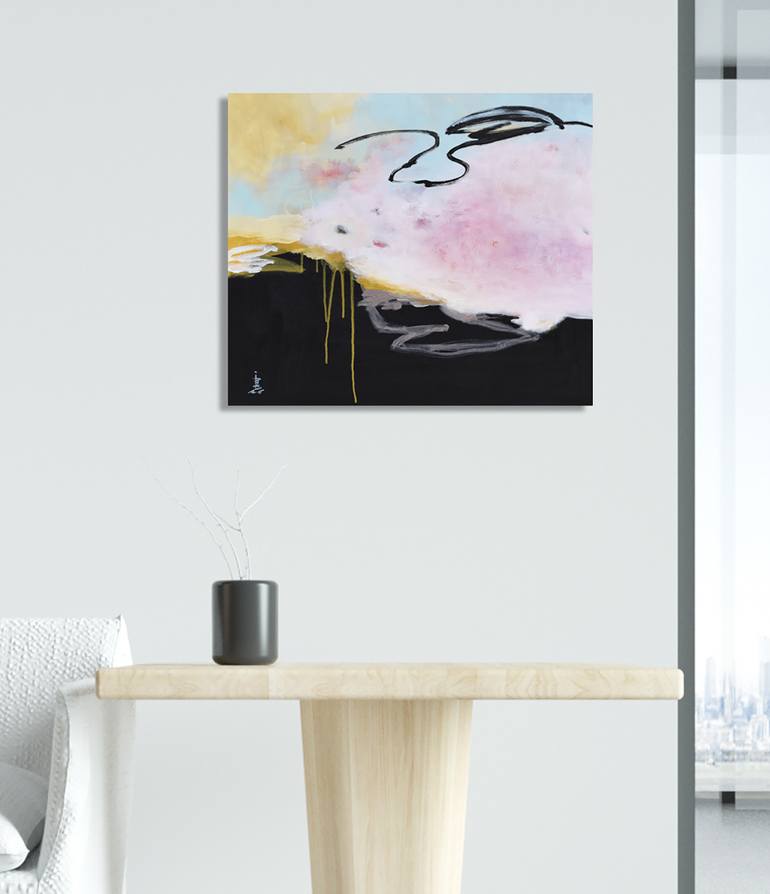 Original Abstract Expressionism Abstract Painting by Misako Chida