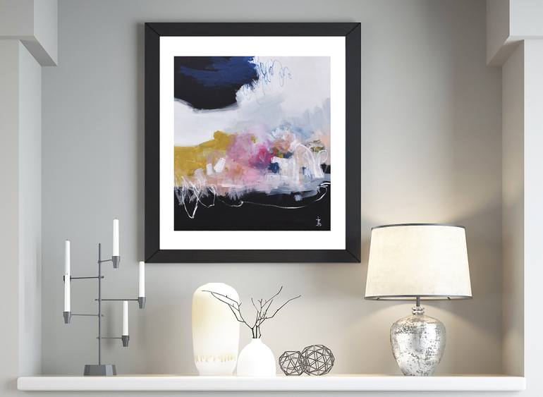 Original Abstract Expressionism Abstract Painting by Misako Chida